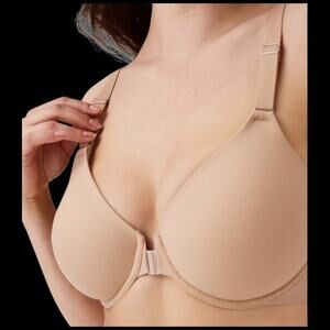 NWOT SPANX Bra-llelujah Front Close Adjustable lined Full Coverage Bra 38C